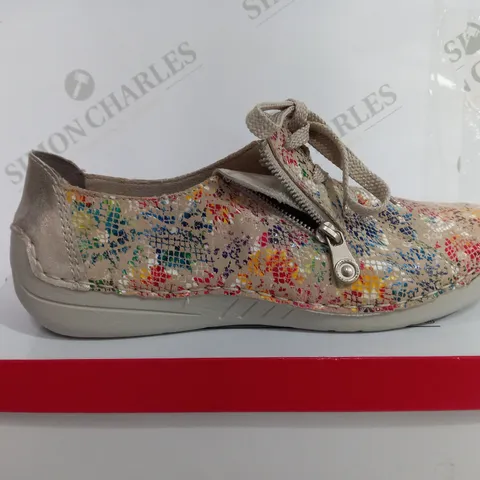 RIEKER MULTICOLOURED FLORAL PRINT TRAINER SIZE 7.5