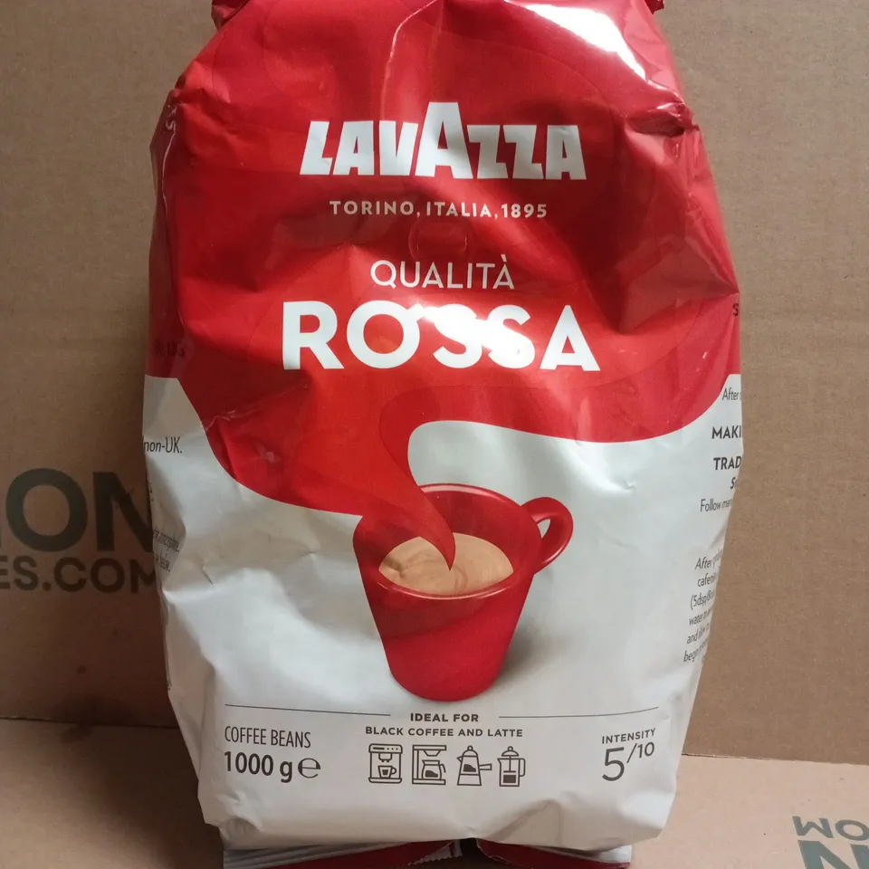 LAVAZZA QUALITA ROSSA COFFEE BEANS (1000G)