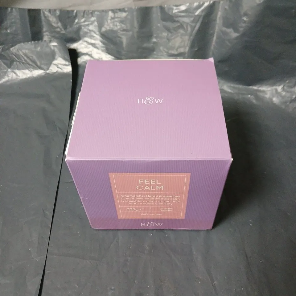 H&W FEEL CALM CHAMOMILE, NEROLI & JASMINE SOY CANDLE – 335G