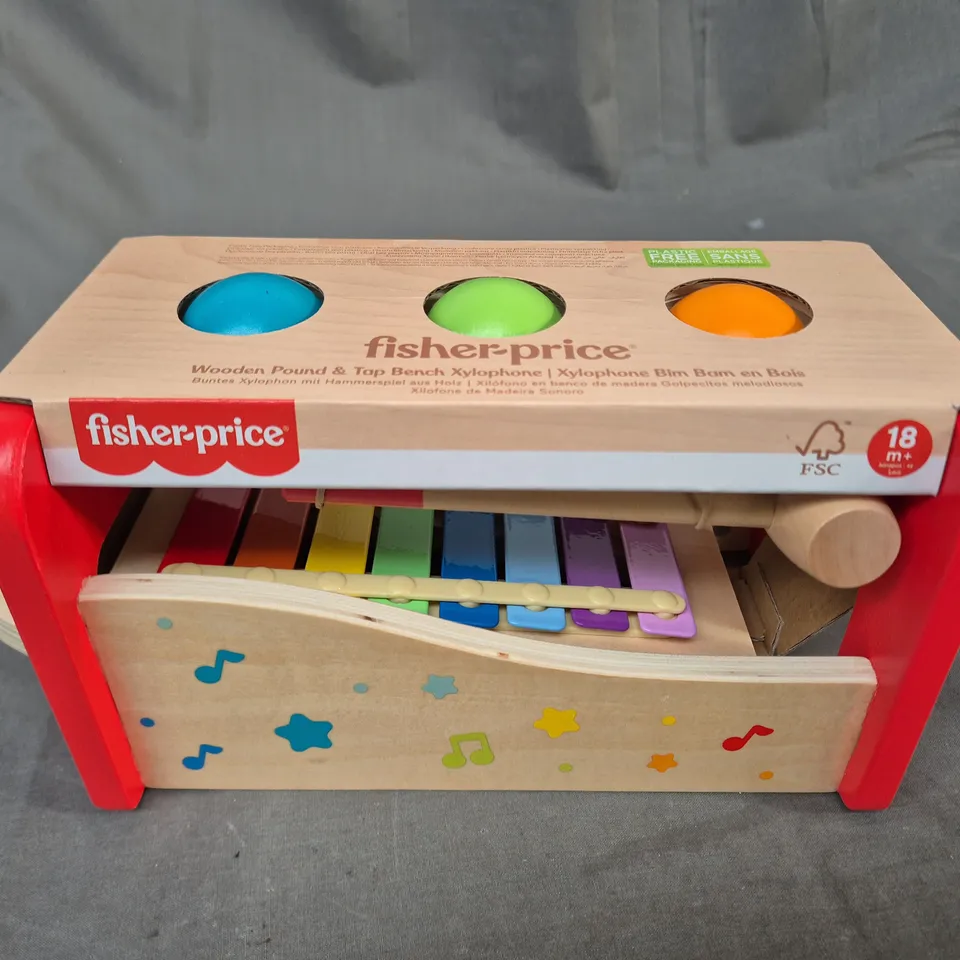 FISHER PRICE WOODEN POUND AND TAP BENCH