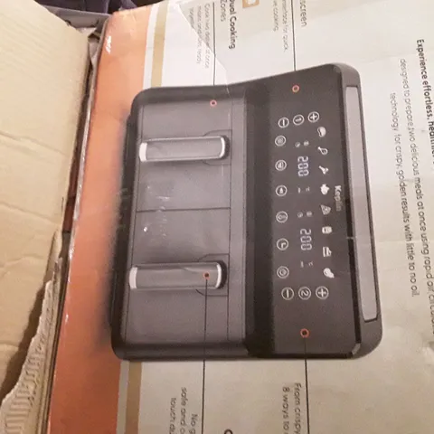 BOXED KEPLIN AIR FRYER WITH DUAL COOKING ZONES BLACK COLOUR
