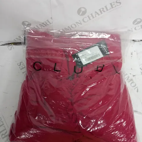 RED ONE RUCHED FISHTAIL MAXI DRESS - SIZE 10