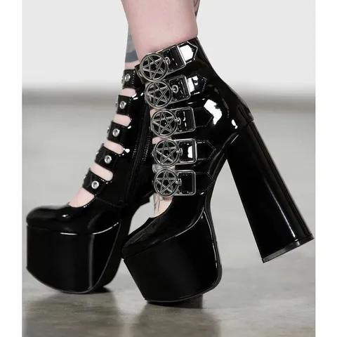 BRAND NEW BOXED KILLSTAR PANIC PLATFORM SHOES - UK 9 