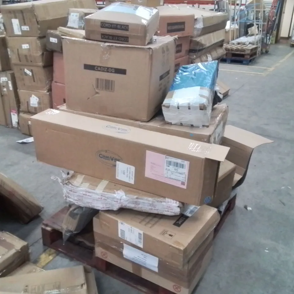 PALLET CONTAINING VARIOUS FURNITURE PARTS/CONSUMER GOODS 