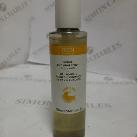 REN CLEAN SKINCARE NEROLI AND GRAPEFRUIT BODY WASH