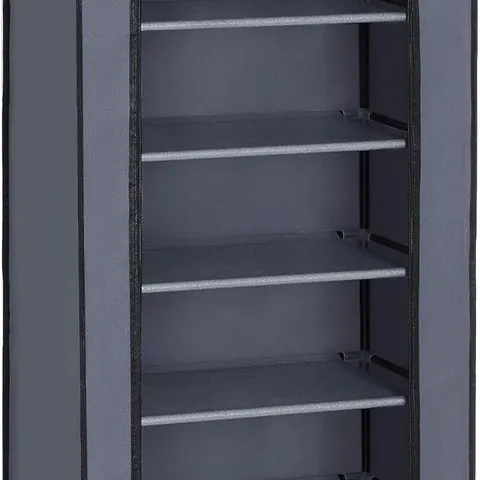 BOXED SONGMICS 7 TIER FABRIC SHOE RACK STORAGE CABINET