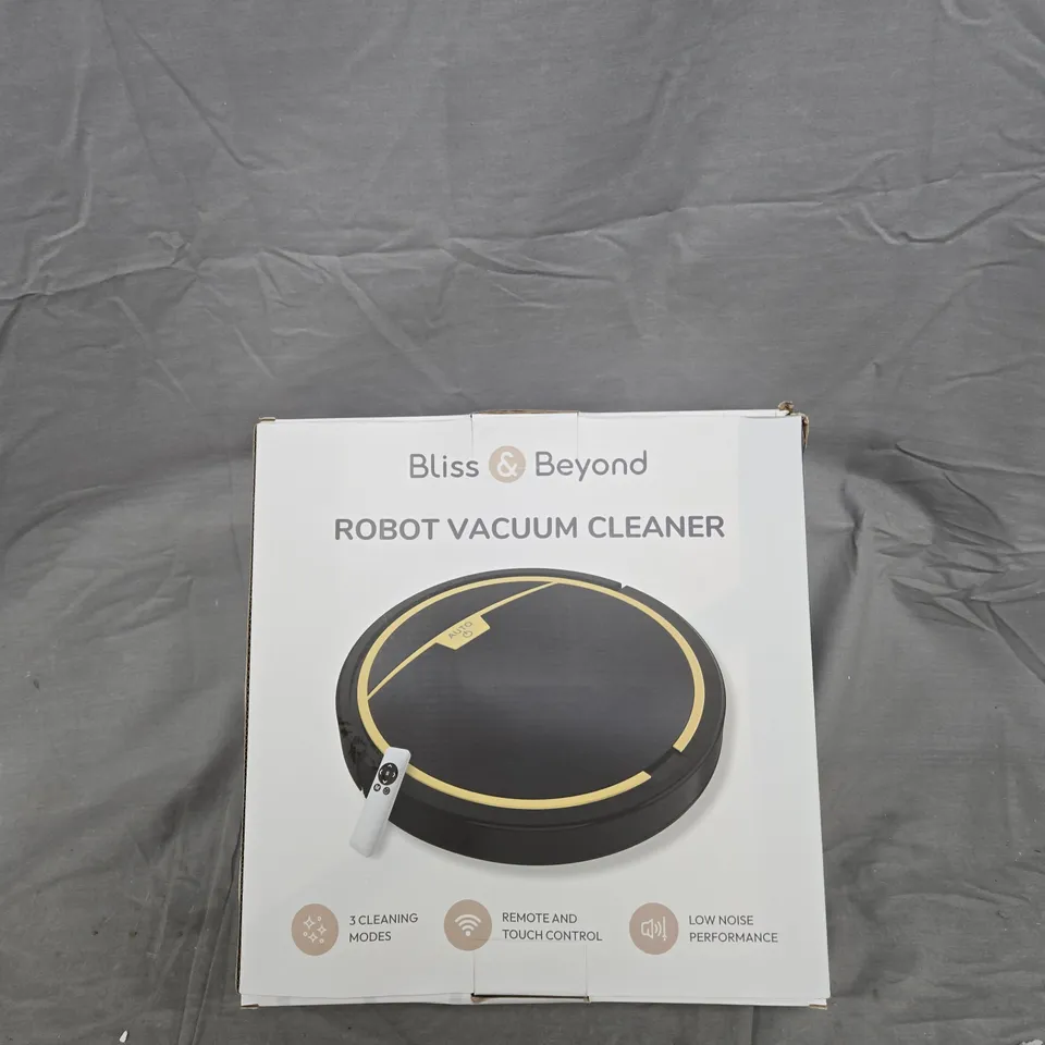 BLISS & BEYOND ROBOT VACUUM CLEANER – BOXED
