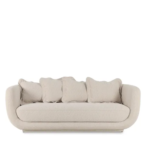 BRAND NEW BOXED BAIE OREO 4 SEATER FORZA FABRIC SOFA - NATURAL (1 BOX)