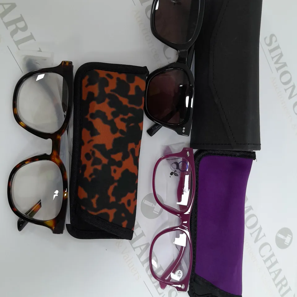 HUMMINGBIRD SUNGLASSE AND READING GLASSES 