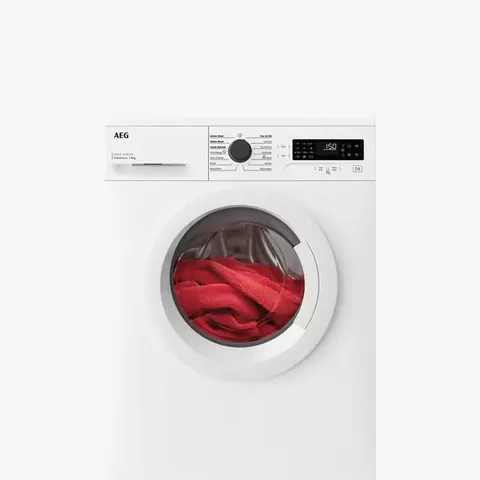 AEG LFX50844B FREESTANDING WASHING MACHINE, 8KG LOAD, 1400RPM SPIN, WHITE