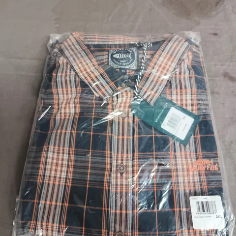 WEIRD FISH LANDO LONG SLEEVE CHECK SHIRT SIZE 3XL