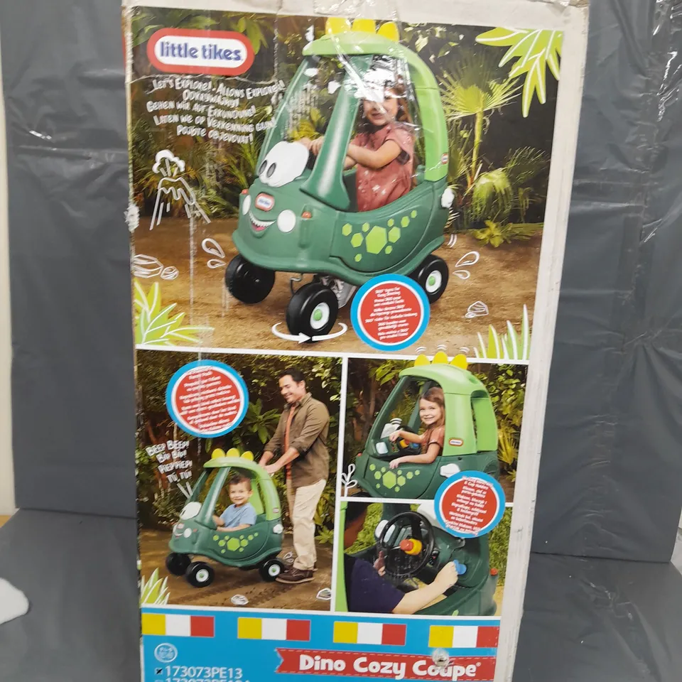 BOXED LITTLE TIKES COZY COUPE DINO - COLLECTION ONLY 