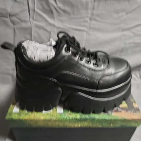 BOXED PAIR OF KOI FOOTWEAR CHRONICLES MONSTER PLATFORM TRAINERS - UK SIZE 6