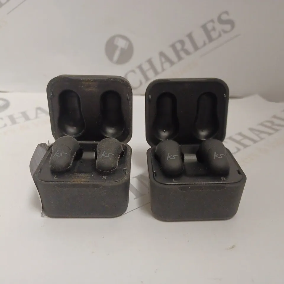 2 X KITSOUND FUNK 35 TRUE WIRELESS EARBUDS	