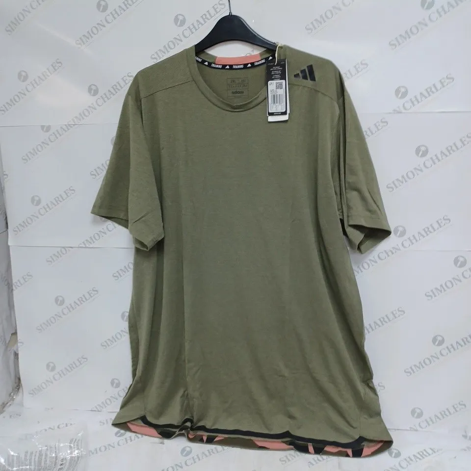 MENS ADIDAS TOP GREEN 2XL