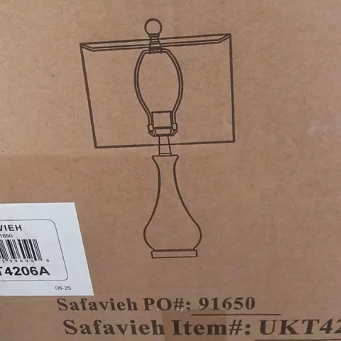 BOXED SAFAVIEH LIGHTING LAMP (1 BOX)