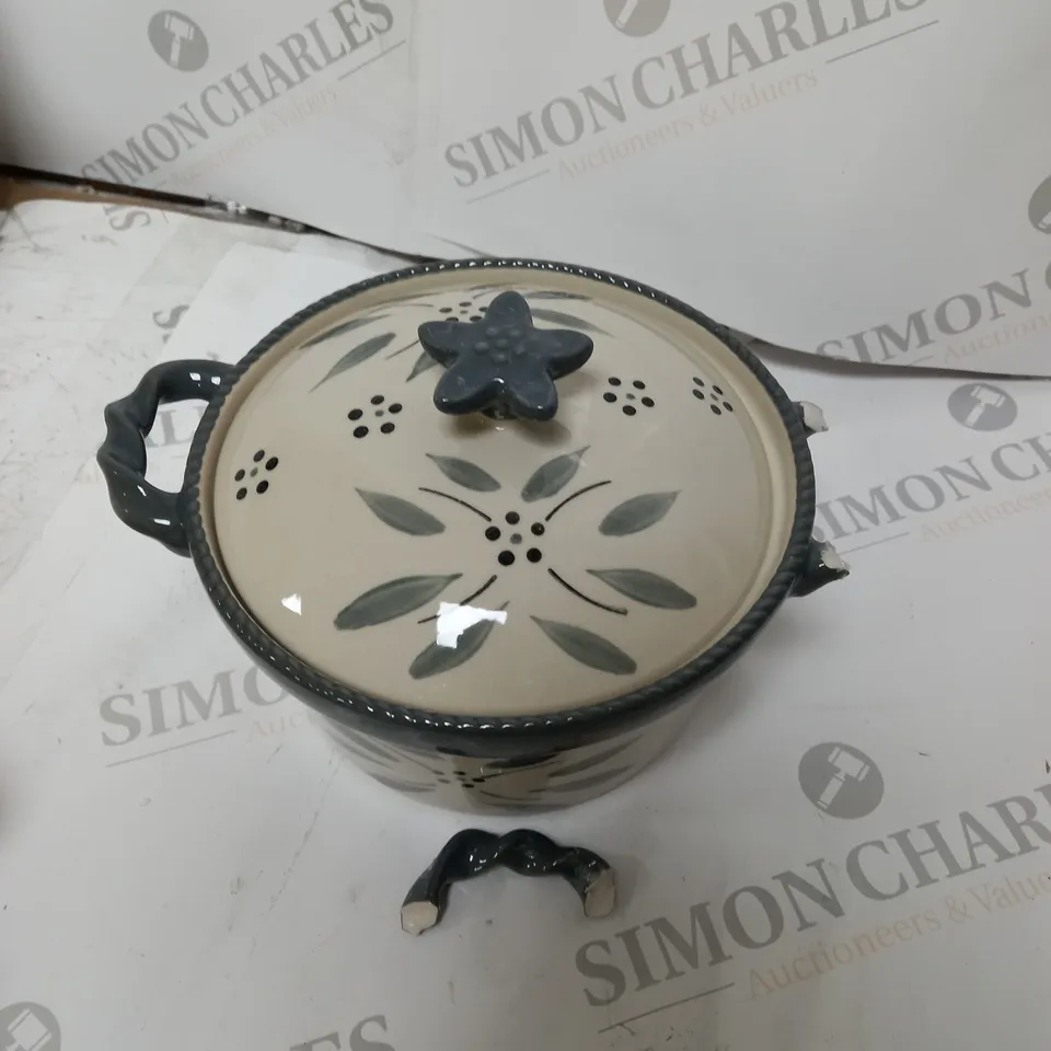 TEMP-TATIONS CERAMIC ROUND CASSEROLE BAKER SET 