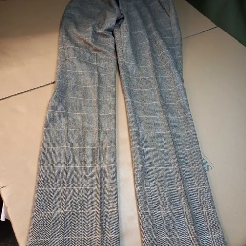 DESIGNER BROWN/TAN SUIT TROUSERS - SIZE 32L