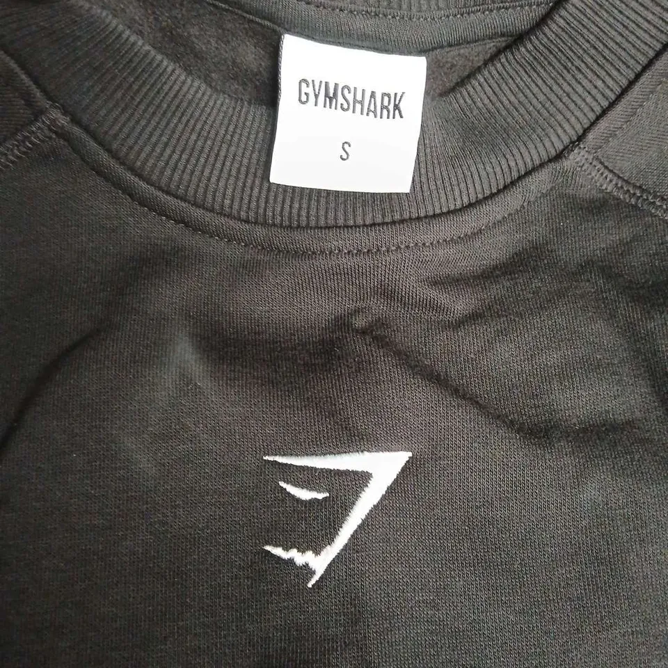 GYMSHARK TRAINING OVERSIZED FLEECE SWEATSHIRT IN BLACK - SMALL