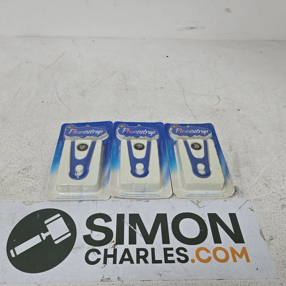 BOX OF APPROXIMATELY 100 HUANG CHOU BLUE PHONE STRAPS