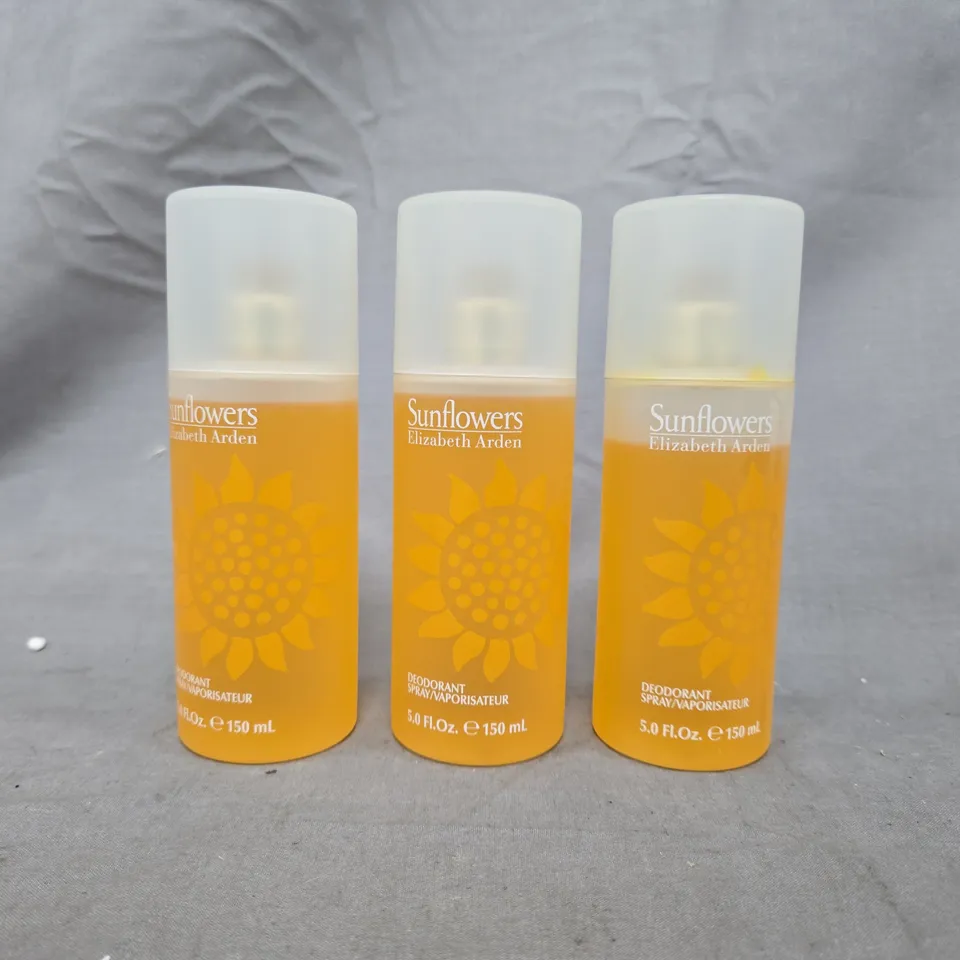 BOX OF APPROXIMATELY 20 ELIZABETH ARDEN SUNFLOWERS EAU DE TOILETTE SPRAYS (150 ML) - COLLECTION ONLY