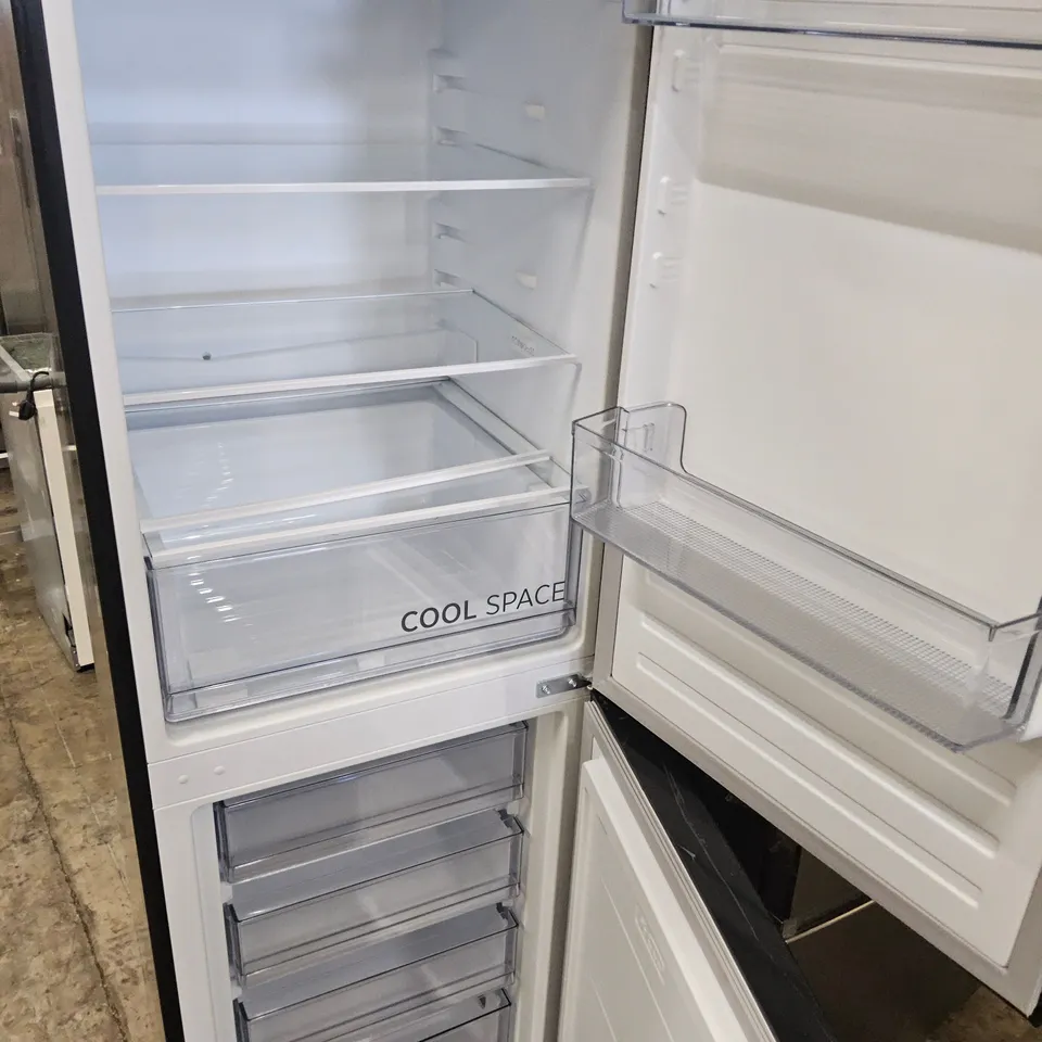 HOOVER LOW FROST COMBI FRIDGE FREEZER 55CM - BLACK