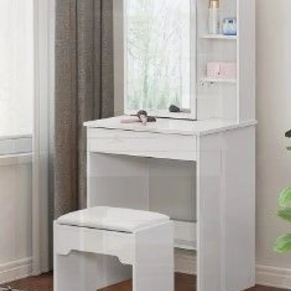 BOXED ONE DRAWER DRESSING TABLE 