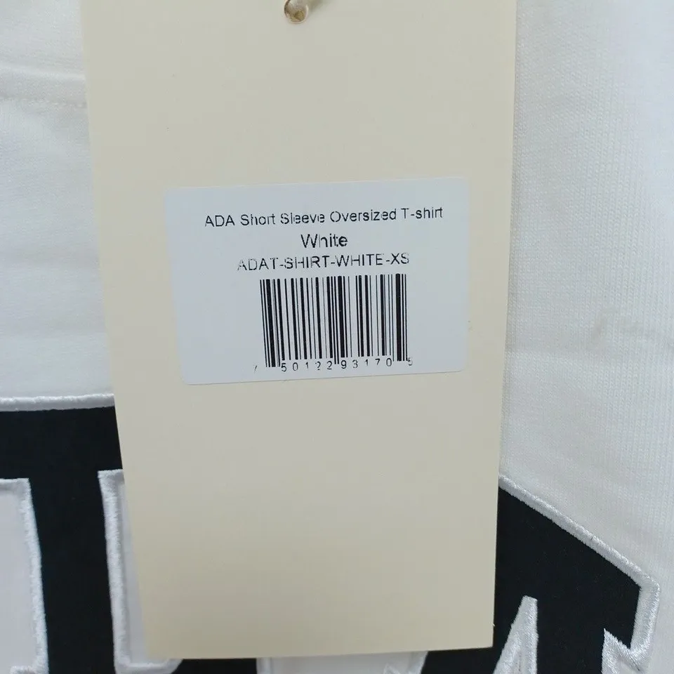 ADANOLA ADA SHORT SLEEVE OVERSIZED T-SHIRT WHITE- XS
