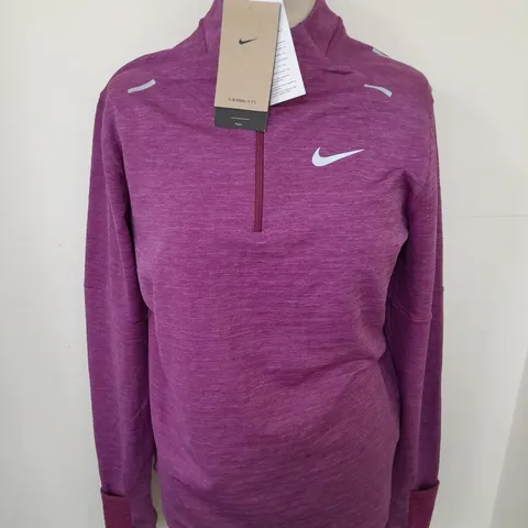 NIKE REPEL THERMA FIT MENS RUNNING TOP IN CERISE - M
