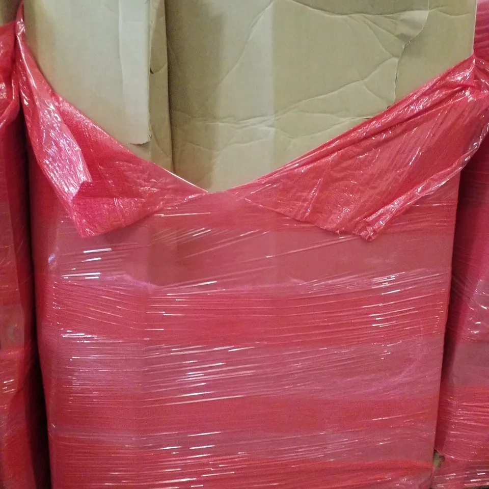 PALLET CONTAINING ASSORTED PRODUCTS INCLUDING RETRACTABLE BARRIER, GARDEN KNEELED, ALUMINIUM LADDER & BIRD SCARER KITE