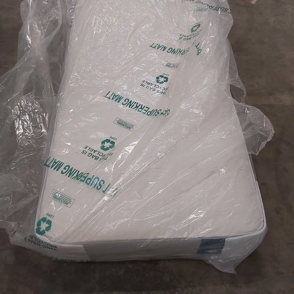 QUALITY BAGGED HAMILTON 3' SINGLE POCKET SPRUNG MATTRESS 