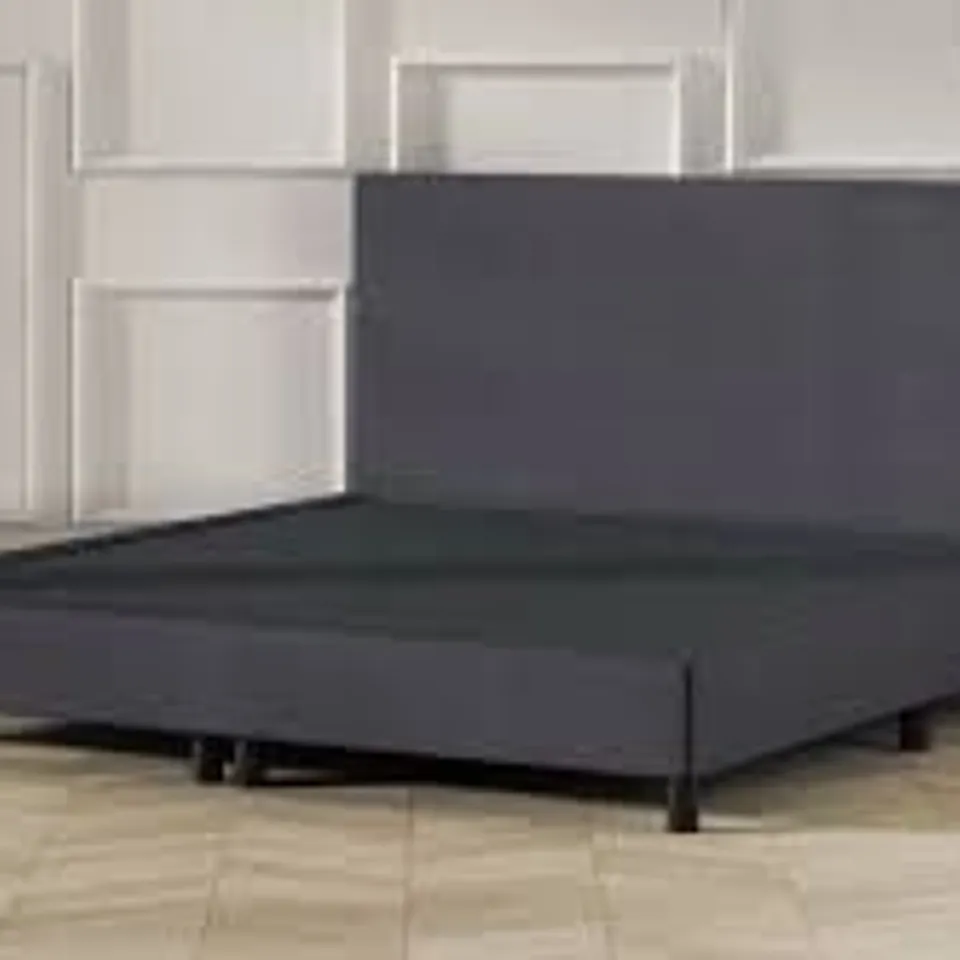 BRAND NEW EMMA BOXSPRING BED ESSENTIAL (DELUXE HOTEL BED) DARK GREY150X200(FIVE PARTS)