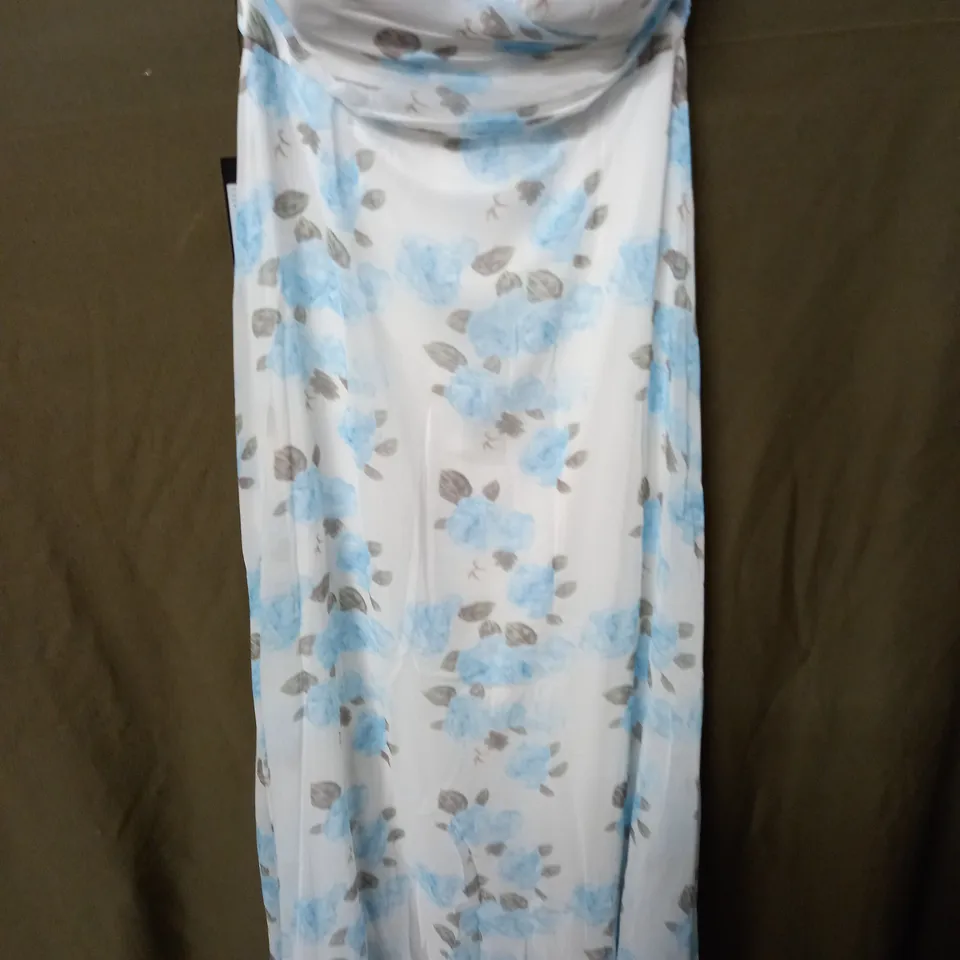 EVER PRETTY BLUE FLORAL DRESS - UK 16