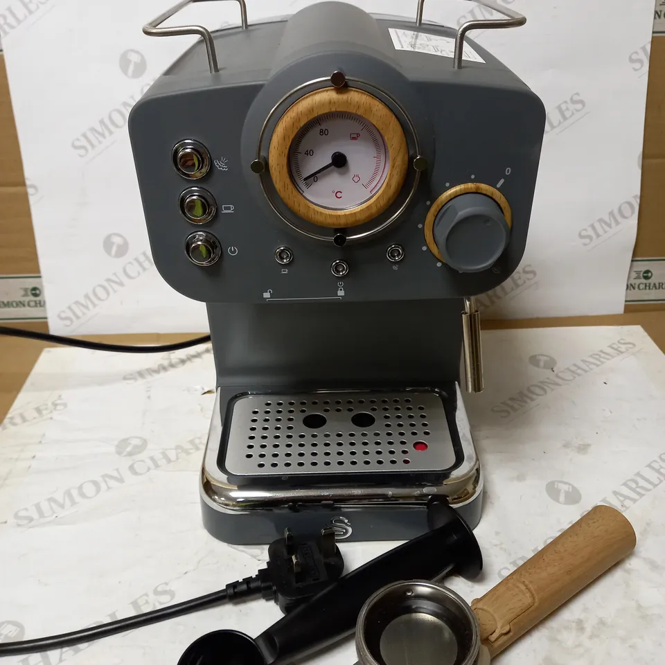 SWAN ESPRESSO COFFEE MAKER - GREY