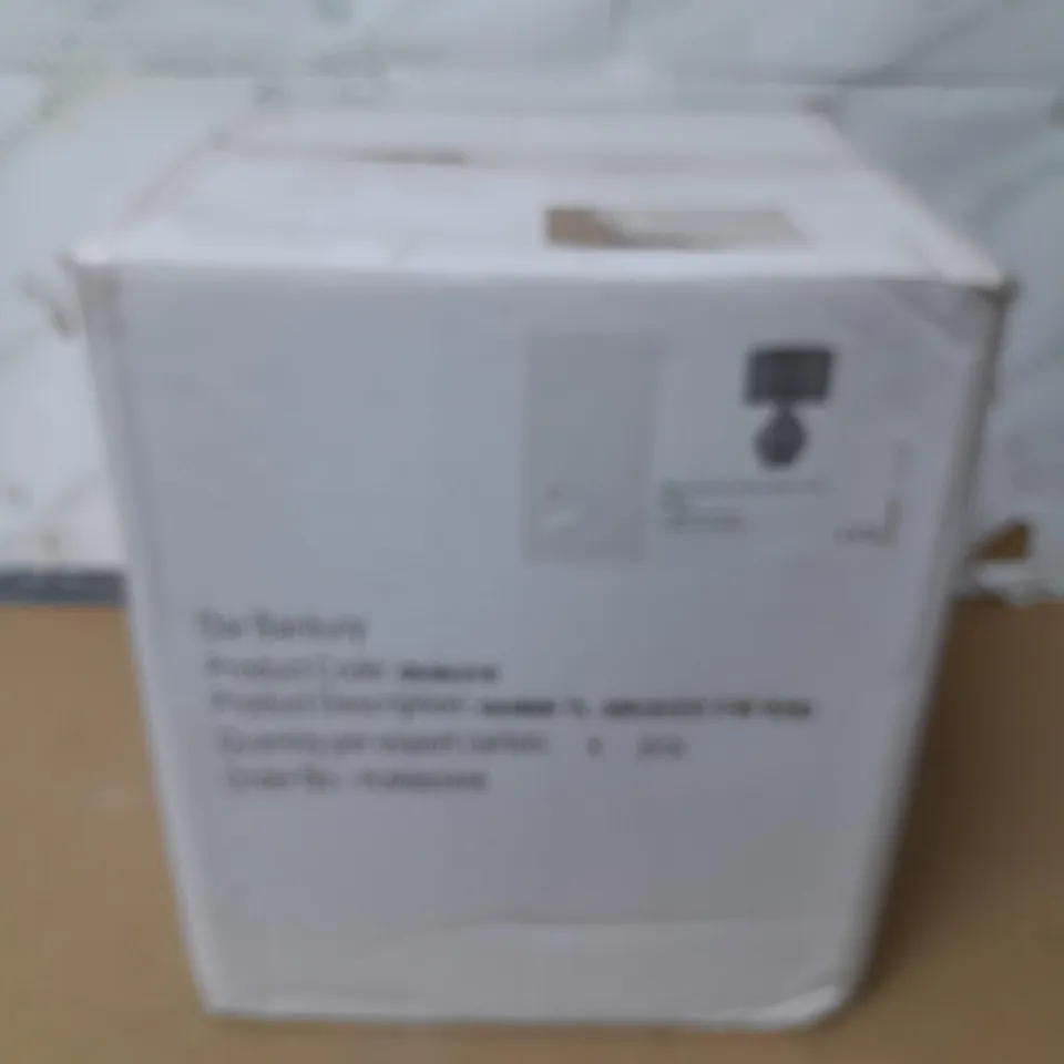 BOXED DAR LIGHTING TABLE LAMP IN SMOKED GLASS
