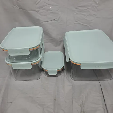 LOCK & LOCK NESTABLE FOOD STORAGE CONTAINERS – MINT 