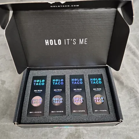 HOLO TACO 4 PIECE NAIL POLISH SET ASSORTED SHADES