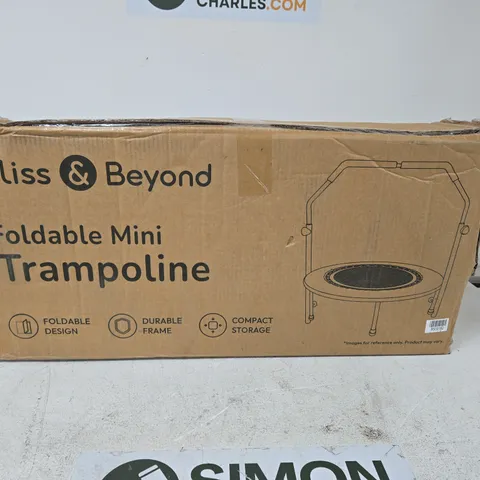 BLISS & BEYOND FOLDABLE MINI TRAMPOLINE