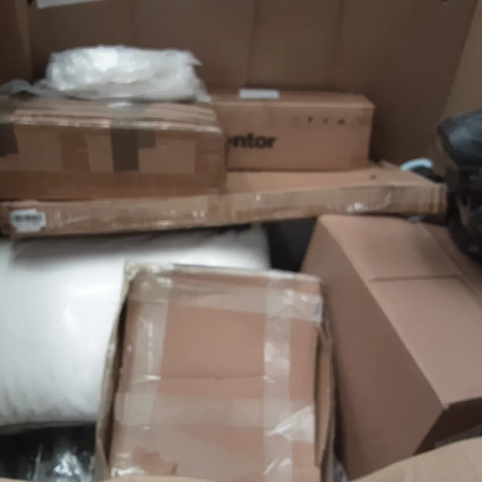 PALLET OF ASSORTED PRODUCTS INCLUDING RIPRAIL SCOOTER, KITCHEN FAUCET  ELEGANT LIFE STAND MIXER, OLARHIKE DOUBLE HIGH AIR MATTRESS, INVENTOR, BECKO US