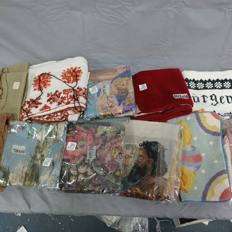 BOX OF APPROXIMATELY 20 ASSORTED HOME FABRIC ITEMS
