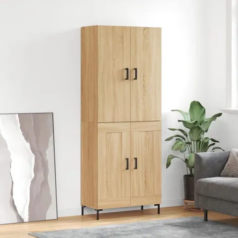 BOXED GARVIN 4 DOOR MANUFACTURED WOOD WARDROBE (2 BOXES)