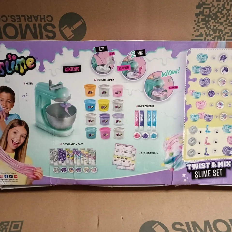 SO SLIME TWIST & MIX SLIME SET – BOXED