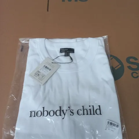 NOBODY'S CHILD RACER VEST – JERSEY WHITE, UK L