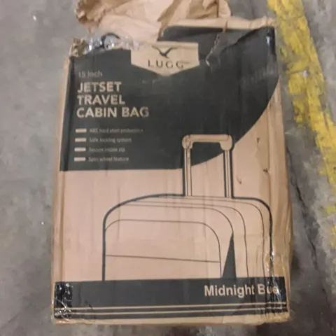 BOXED LUGG 15 INCH TRAVEL CABIN BAG - MIDNIGHT BLUE 