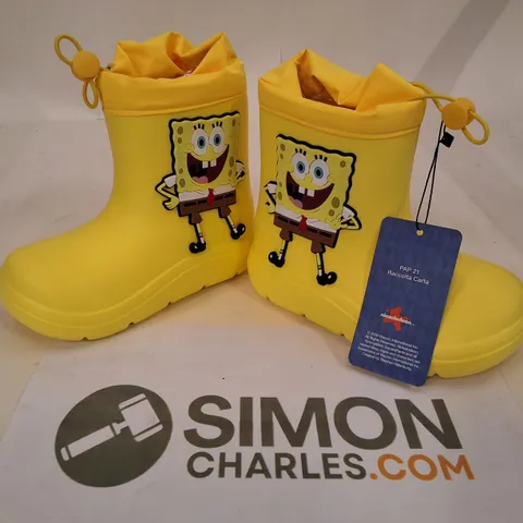 SPONGEBOB SQUAREPANTS GRAPHIC KIDS RAIN BOOTS