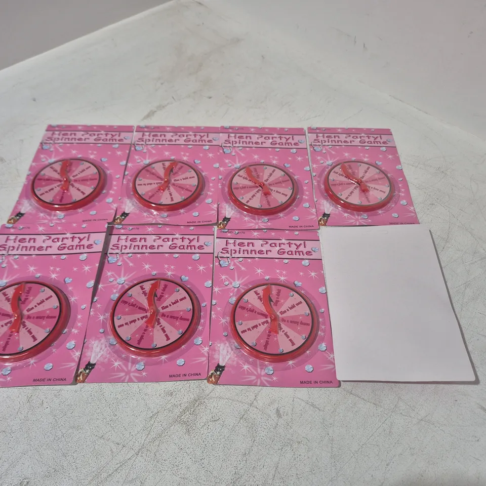 LOT OF APPROXIMATELY 70 HEN PARTY SPINNER GAMES