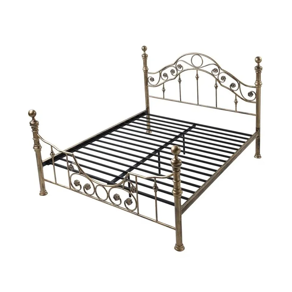BOXED VIVIANA KINGSIZE METAL BED FRAME [2 BOXES]