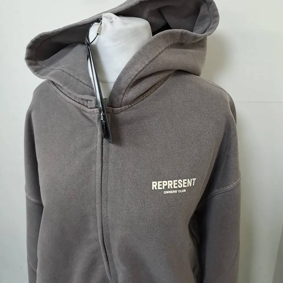 REPRESENT OWNERS CLUB ZIP HOODIE SIZE L