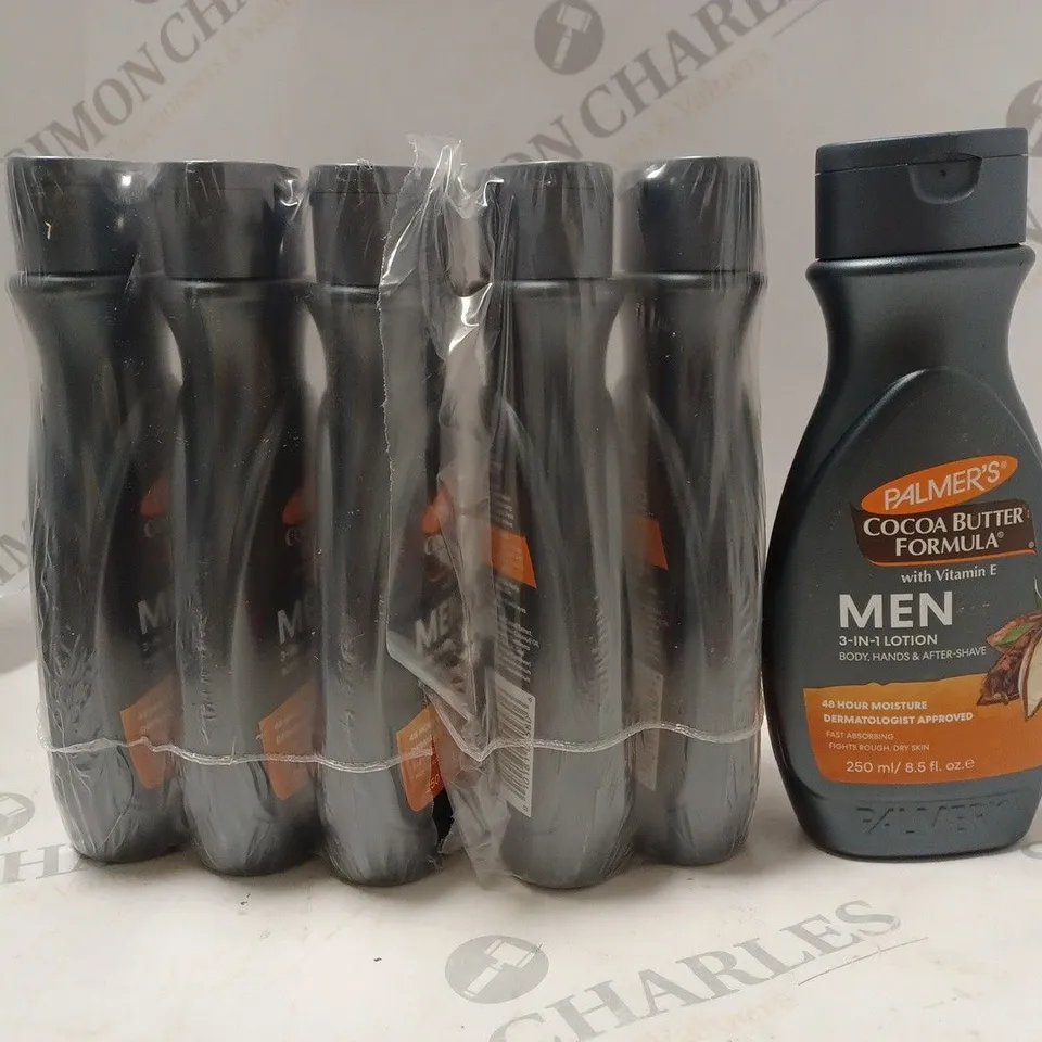 BOX OF 6 X 250ML BOTTLES OF PALMER'S COCOA BUTTER 3-IN-1 LOTION FOR MEN