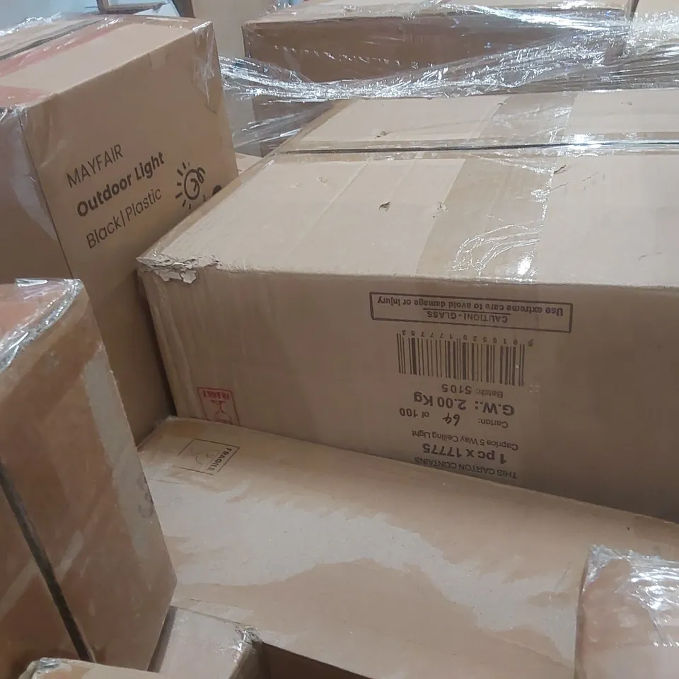 PALLET CONTAINING A VERY LARGE QUANTITY OF ASSORTED LIGHTING ITEMS